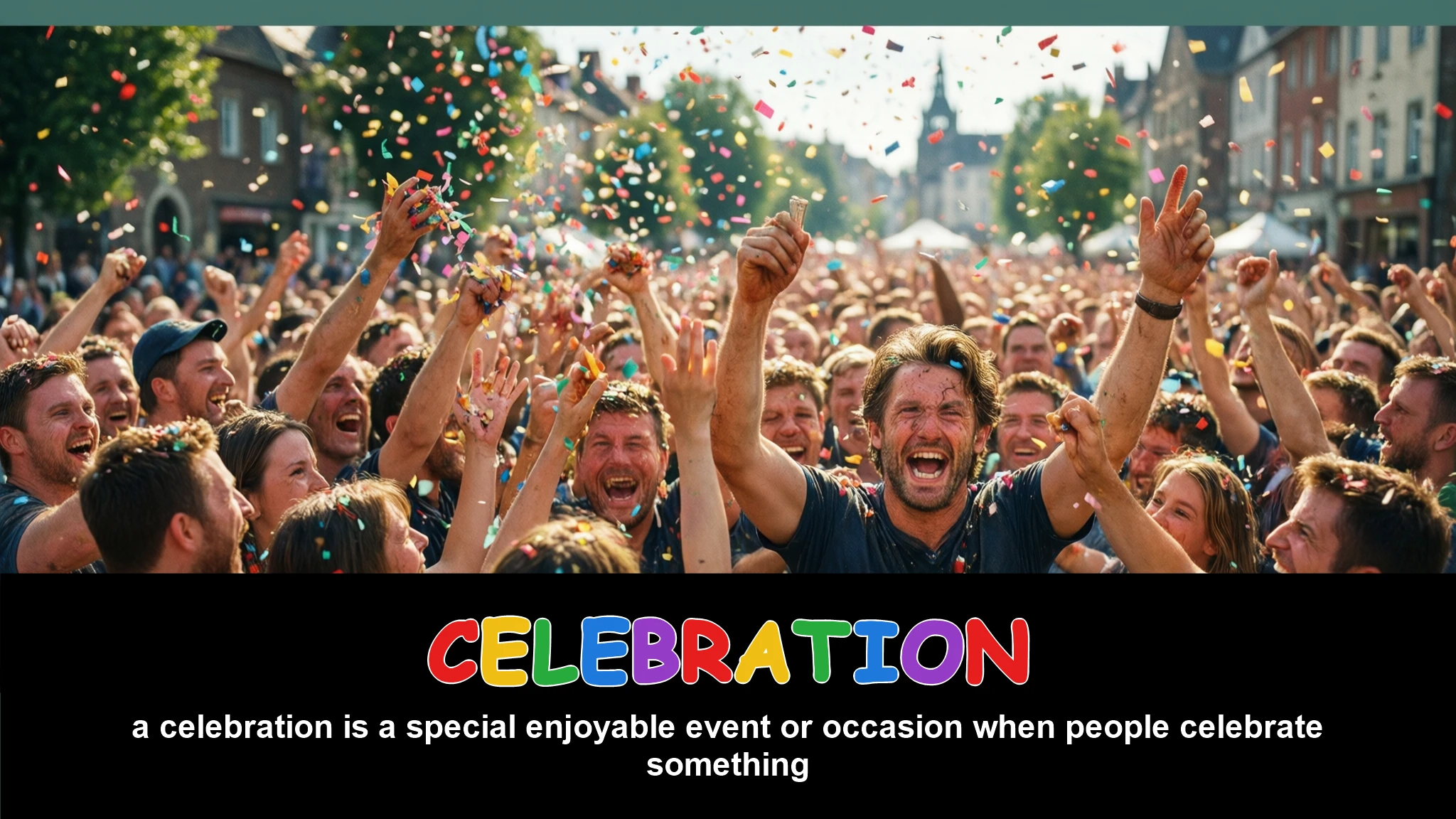 English Illustration for celebration